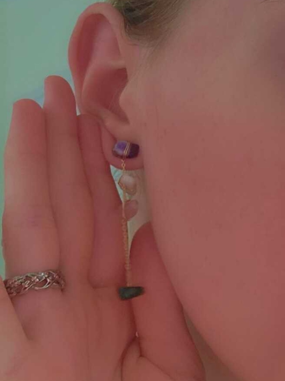 🔮 Mismatched Stone Earrings 🔮 - Picture 7 of 7